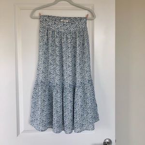 Madewell Tiered Peasant Midi Skirt